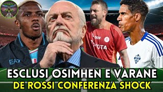 🚨 BOMBA TRIPLA 💥 OSIMHEN FUORI ROSA VARANE ADDIO LAMPO DE ROSSI SHOW 😱 NAPOLI IN TILT 🔥⚽ [upl. by Narrat]