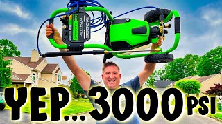 Most POWERFUL Electric Pressure WasherGreenworks PRO 3000psi 💦 [upl. by Leveroni353]