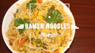 Veg Ramen Noodles  Indian Style Brown rice Ramen Noodles  Healthy Ramen Noodles [upl. by Odla]