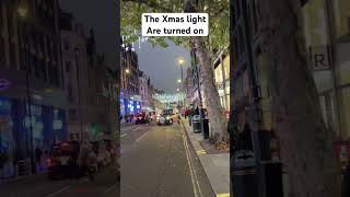 Oxford Street is so festiveit’s beginning to look like Christmas oxfordstreet oxfordcircus lights [upl. by Marnia]