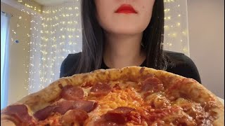 Pepperoni Pizza ASMR Mukbang  Eating Sounds  NoTalking🍕asmr mukbang satisfying food eating [upl. by Issac932]