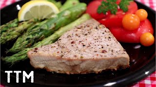 Baked Tuna Steak  Easy Cooking [upl. by Adnilemre]