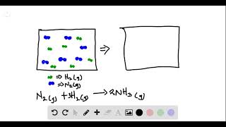 Nitrogen gas and hydrogen gas react to form ammonia gas Consider the mixture of and in closed conta [upl. by Aibar460]