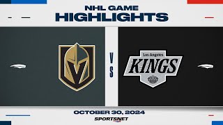 NHL Highlights  Golden Knights vs Kings  October 30 2024 [upl. by Ehttam]