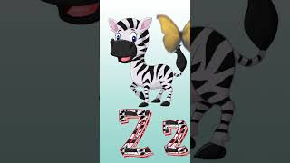 Z for Zebra  Fun ABC Learning for Kids  Alphabet Series  shorts animals animation school [upl. by Marten]