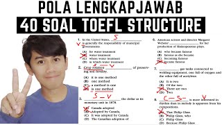 Tips LENGKAP Jawab 40 Soal TOEFL Structure [upl. by Notsa]