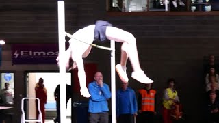 William Grimsey GBR High Jump Men 220 cm 4th Place Elmos High Jump International 2024 [upl. by Eiruam]