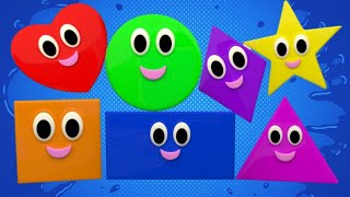 Triangle Rectangle Rhymes The Shapes Song for Toddlers We are Shapes Circle Learn Shape Names [upl. by Selby]