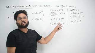 MATRIX REPRESENTATION OF SPIN AND ITS LOWERING RAISING OPERATORS S2 Sx Sy Sz S S  HINDI ENGLISH [upl. by Annayehc]