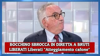 BOCCHINO SBROCCA IN DIRETTA A BRUTI LIBERATI quotAtteggiamento cafonequot [upl. by Lallage]