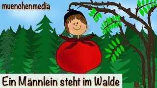 🎵 Ein Männlein steht im Walde  Kinderlieder deutsch  Kinderlieder zum Mitsingen  muenchenmedia [upl. by Flosi385]