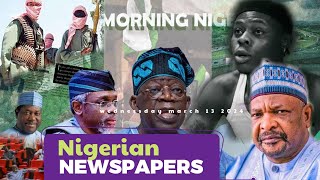 NIGERIAN NEWSPAPERS TODAY TOP 10 NEWS  THINGS YOU NEED TO KNOW ON THIS WEDNESDAY MORNING [upl. by Weigle329]