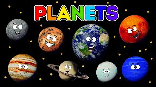 Learn 8 Planets of the Solar System  Preschool Toddler Learning Video [upl. by Nickelsen]