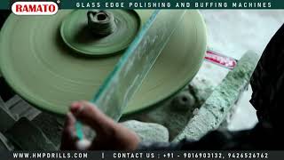 Glass Edge Polishing Buffing Machine Manufacturer  Rajkot Gujarat INDIA [upl. by Aserej]