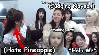 twice judging nayeon chaotic mess live promotion sana poking dahyun mina zoning out [upl. by Liba]