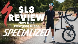 Specialized SL8 Review  100kg rider sub 7kg bike New Bike Day [upl. by Ojillib]