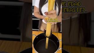 Asi medirás la porción de pasta perfecta para una persona 🤯🤩 chef tipscocina hacks pasta [upl. by Cchaddie418]