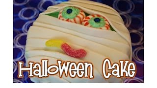 Halloween Torte Mumie Party Food Rezept  Motivtorte Fondant  dekorieren [upl. by Nivlem573]