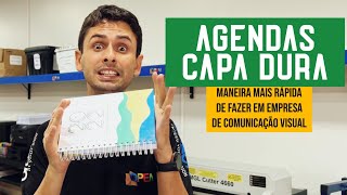 COMO FAZER AGENDA CAPA DURA DE UMA MANEIRA SUPER RÁPIDA E PRÁTICA [upl. by Ardnued220]