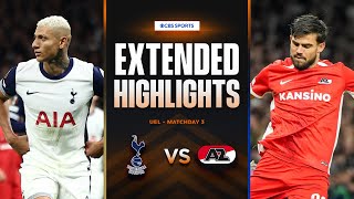 Tottenham vs AZ Alkmaar Extended Highlights  UEL League Phase MD 3  CBS Sports Golazo [upl. by Packer]