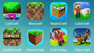 Lokicraft Minecraft Realmcraft Cubecraft ZombieCraft Planet Craft Craft Valley Tribe Craft [upl. by Wakefield]