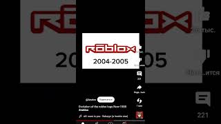 Evolution of the roblox logo Now1988 [upl. by Audy]