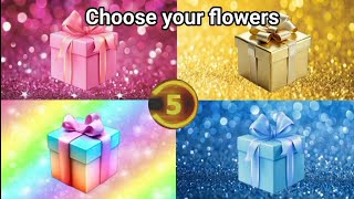 Choose your gift 🎁 gift box challenge  pink golden rainbow amp blue [upl. by Gnap]