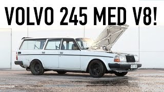 HÄMTAR VOLVO 245 MED V8  1975 [upl. by Garling]