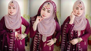 Hijab tutorial with tikli  Wedding special hijab style [upl. by Lrak]