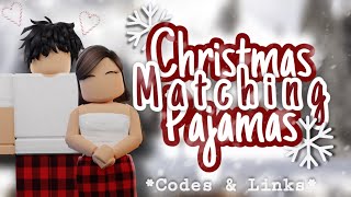 Matching Roblox Christmas Pajamas CODES  LINKS ☃️🎄 [upl. by Nylak]