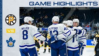 Toronto Marlies vs Providence Bruins  Game Highlights  December 20 2023 [upl. by Ecnerolf]