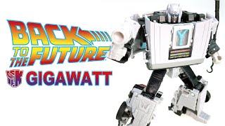 Back to the future 35 GIGAWATT 變形金剛 X 電影回到未來聯名商品 千兆瓦【KL變形金剛玩具分享585】 [upl. by Aitsirhc26]