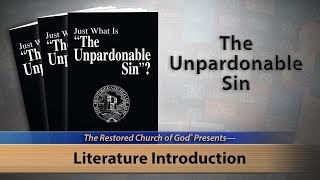 Literature Introduction The Unpardonable Sin [upl. by Trebbor]