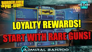 Borderlands The PreSequel Loyalty Rewards for Playing Borderlands 1amp2  Get Unique Guns at Level 1 [upl. by Zicarelli]