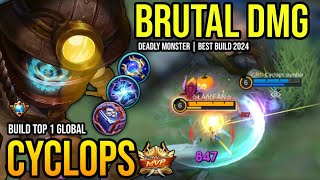 CYCLOPS BEST BUILD 2024  BUILD TOP GLOBAL CYCLOPS GAMEPLAY  MOBILE LEGENDS✓ [upl. by Larual557]