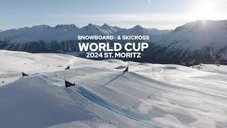 FIS Snowboard amp Ski Cross World Cup Corviglia St Moritz 2024 Trailer [upl. by Limay]