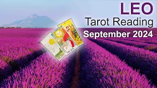 LEO TAROT READING quotCOMING OUT ON TOP LEO IT ALL FALLS INTO PLACEquot September 2024 tarotreading [upl. by Ayyn]