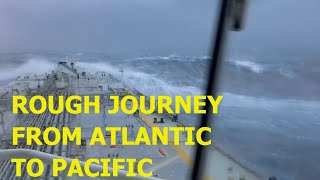 Rough Journey From Atlantic to Pacific via Strait of Magellan Suezmax Tanker [upl. by Godfree]