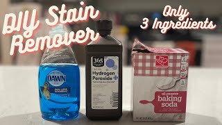 3 Ingredient DIY Stain Remover  Dawn  Hydrogen Peroxide  Baking Soda  Magic in a Bottle [upl. by Ayaladnot]