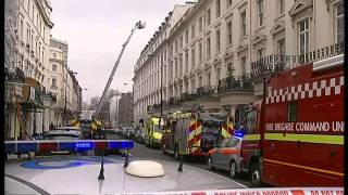 Over 100 firefighters tackle London hotel blaze [upl. by Heinrich]