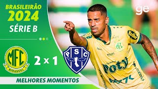 MIRASSOL 2 X 1 PAYSANDU  MELHORES MOMENTOS  4ª RODADA BRASILEIRÃO SÉRIE B 2024  geglobo [upl. by Rramal231]