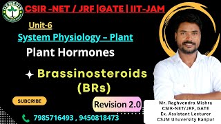 Brassinosteroids BRs  Plant Hormones  Quick Revision  Lecture5  Plant Physiology  Unit6 [upl. by Bonny]