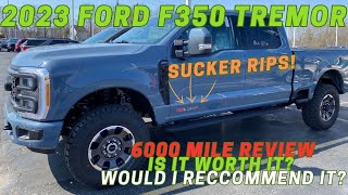 2023 Ford F350 Superduty Tremor 67l High output diesel 6000 mile review top 5 things I like [upl. by Ainiger]