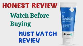 The derma co salicylic acid gel face wash Review  Charm With Monika [upl. by Hardigg]