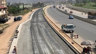 Extension Of Sealant Surfacing From FISE Hodem To Festus OFANKOR NSAWAM ROAD PROJECT [upl. by Nigel]