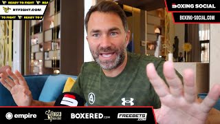 Eddie Hearn RESPONDS to John Fury Over Anthony Joshua Comments amp Talks Deontay Wilder Mental State [upl. by Sadira]