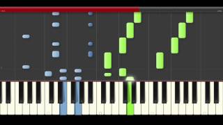 Alvaro Soler Volar piano midi tutorial sheet partitura cover app karaoke [upl. by Sirahc]