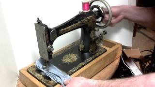 Rare Antique 1901 Singer 27 Sphinx Treadle Only Sewing Machine L1048966 [upl. by Kezer]