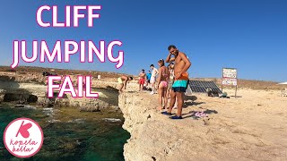 AYIA NAPA CLIFF JUMPING PART 14 cyprus [upl. by Ecal]