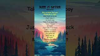 Rihanna  Kiss It Better Lyrics shorts [upl. by Marv]